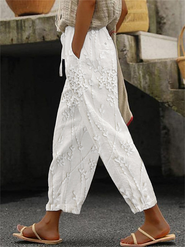 Lætitia™ Pantalon Feuillage Décontracté