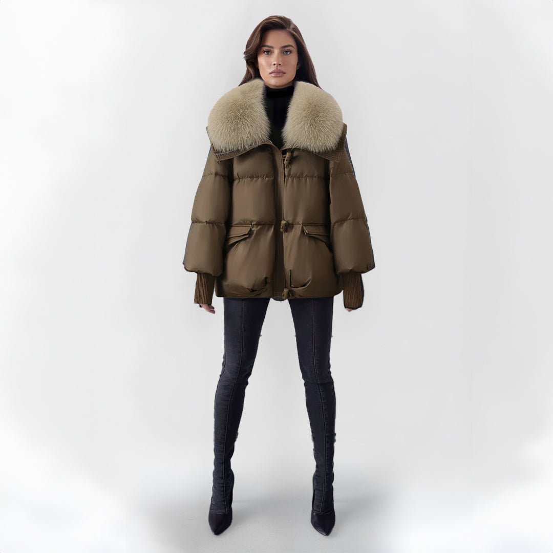 Mona™ Veste Élégante en Fausse Fourrure