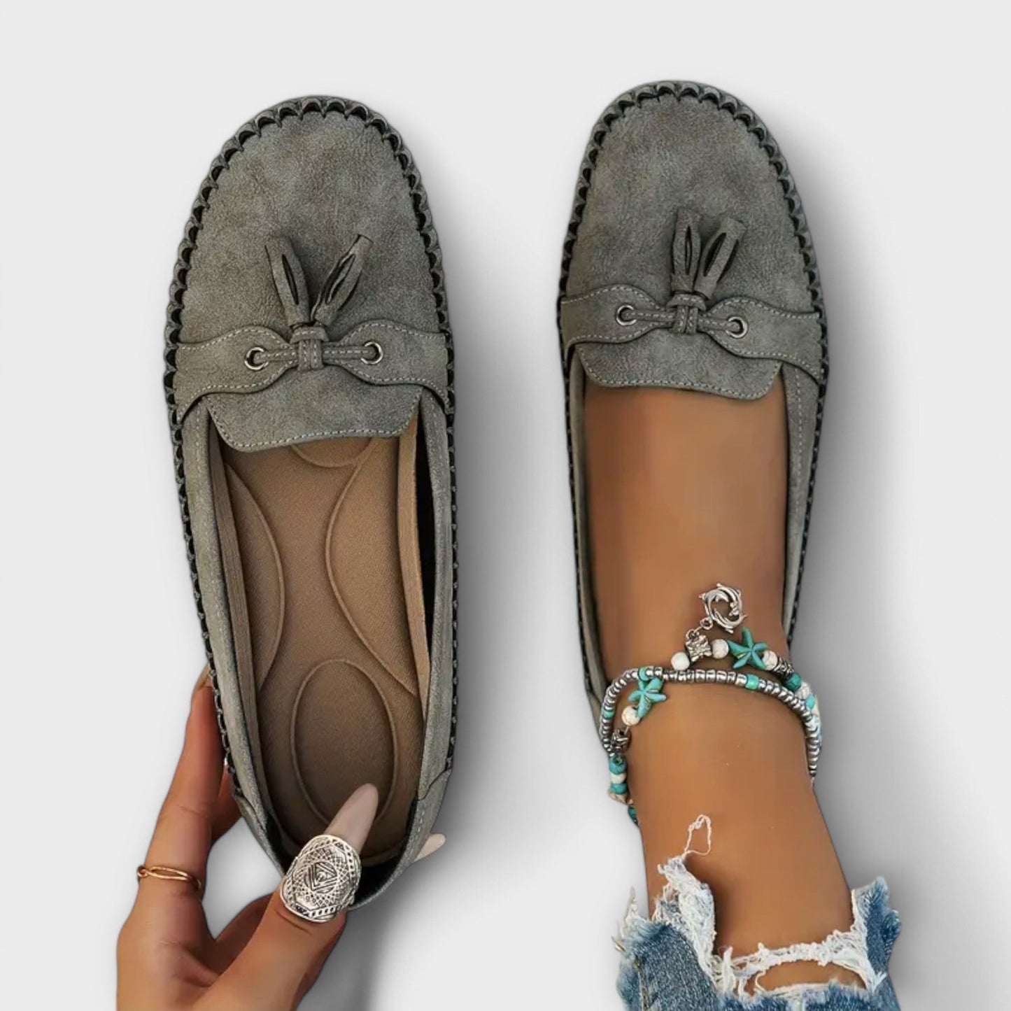 Sandrine™ Mocassins Souples au Design Élégant