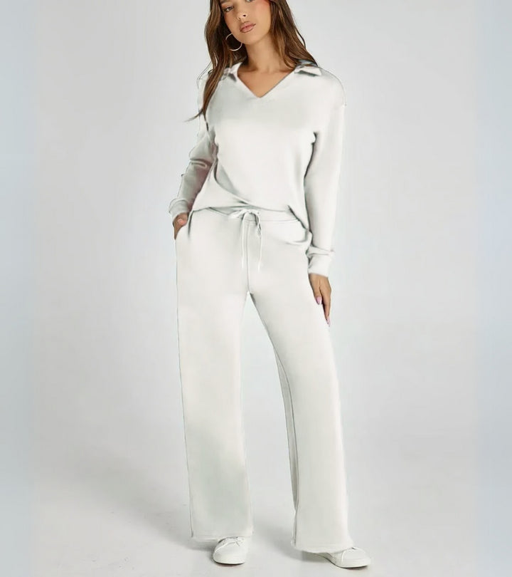 Zandra™ Set Deux Pièces avec Pantalons Évasés