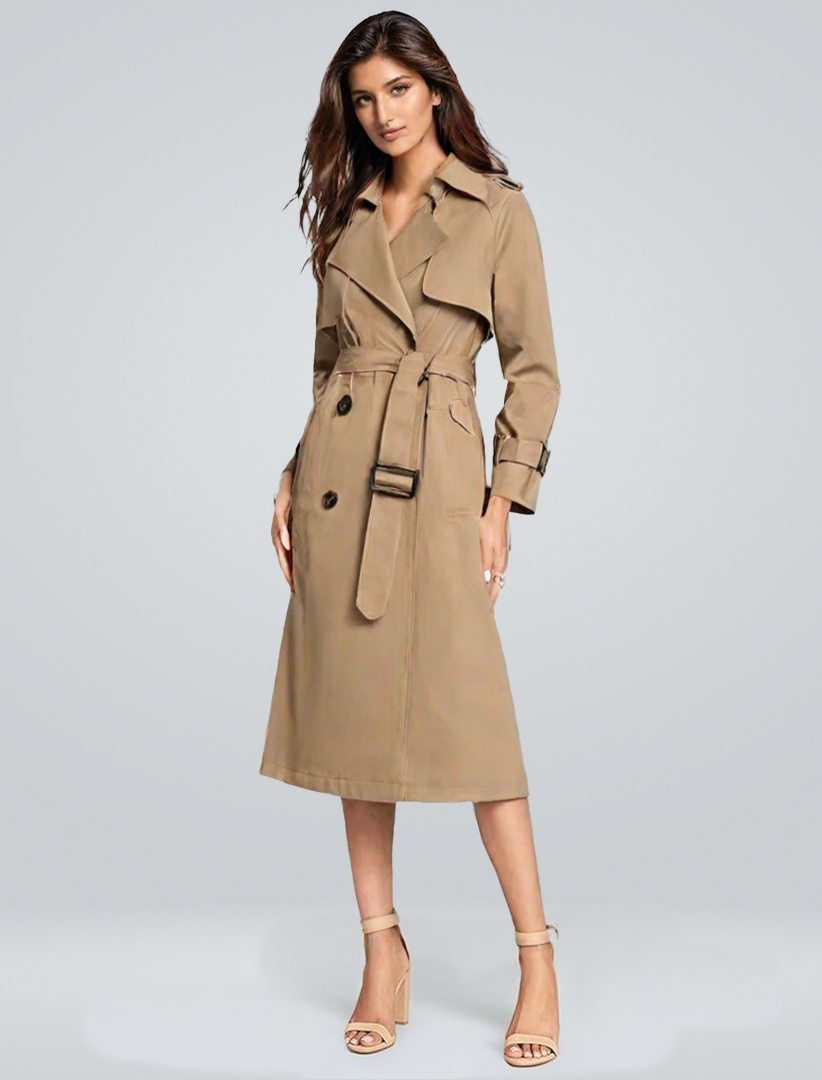 Zoey™ Trenchcoat en Coton Premium