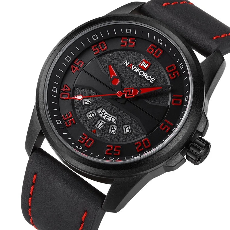 Antonius™ Montre Élégante en Quartz avec Bracelet en Cuir