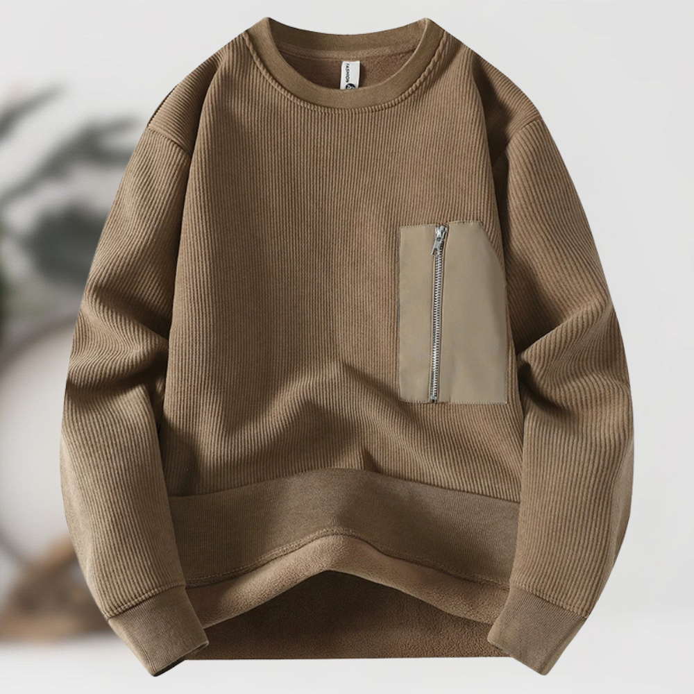 William™ Pull Zippé en Maille