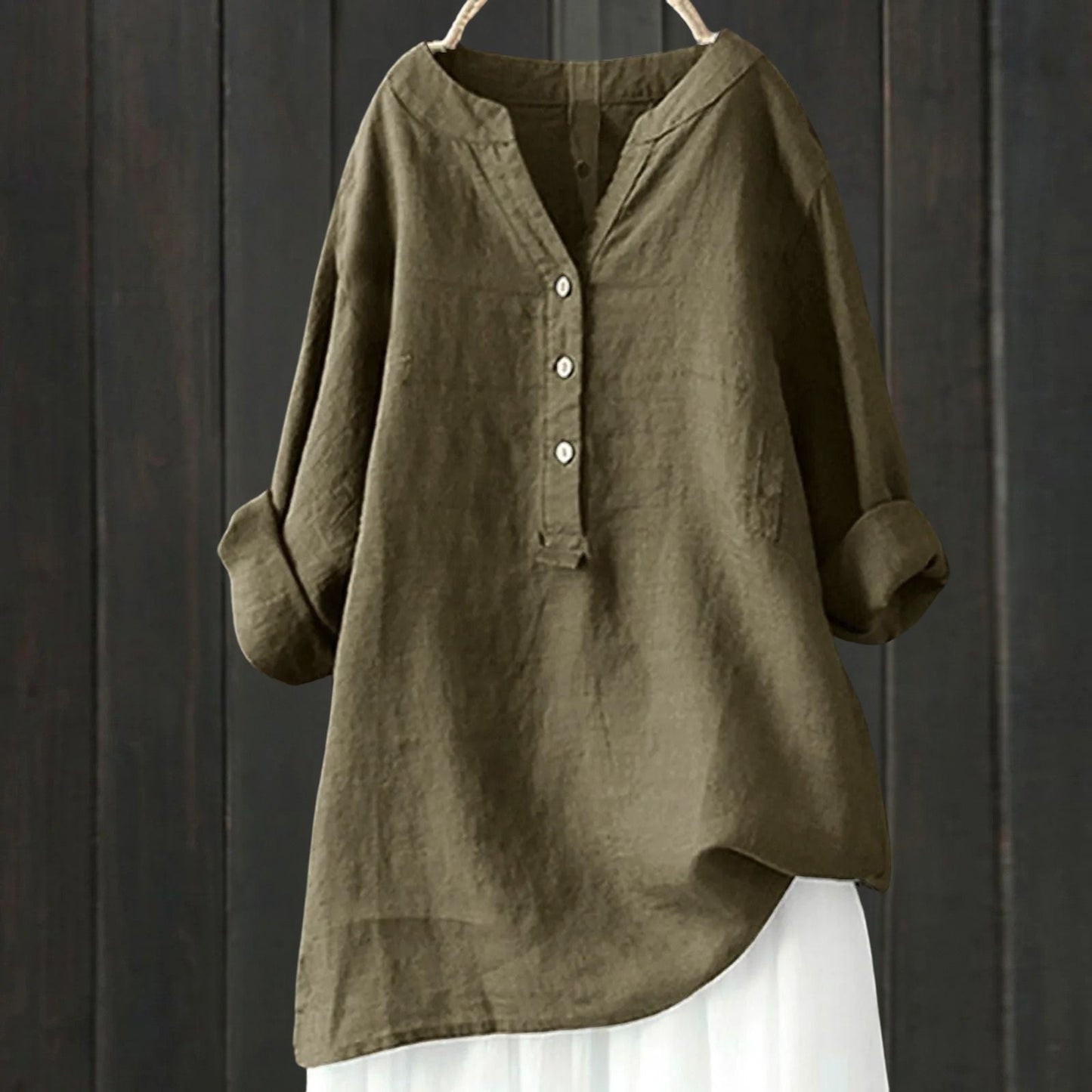 Mikaela™ Blouse Boutonnée