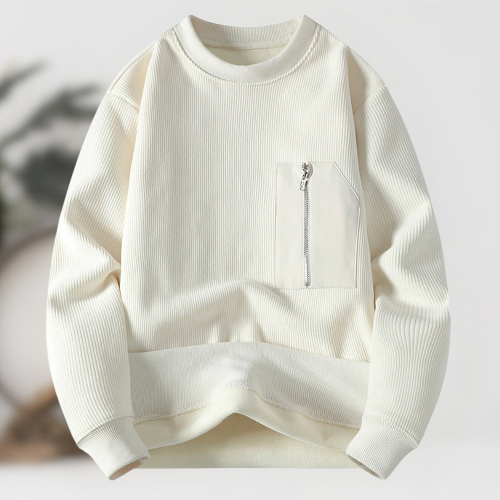 William™ Pull Zippé en Maille