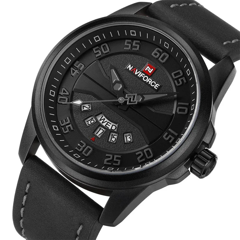 Antonius™ Montre Élégante en Quartz avec Bracelet en Cuir