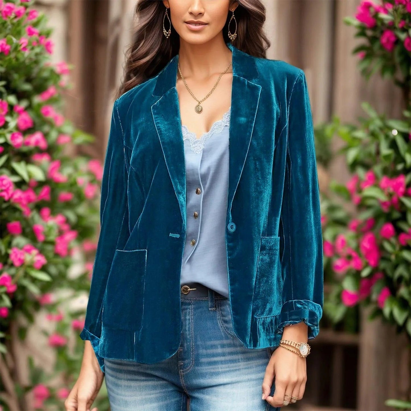 Loreen™ Manteau à Col Revers