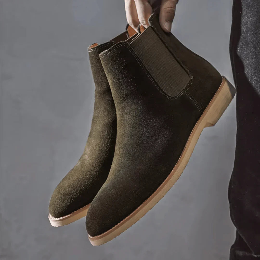 Léandre™ Bottes Chelsea en Daim Doux