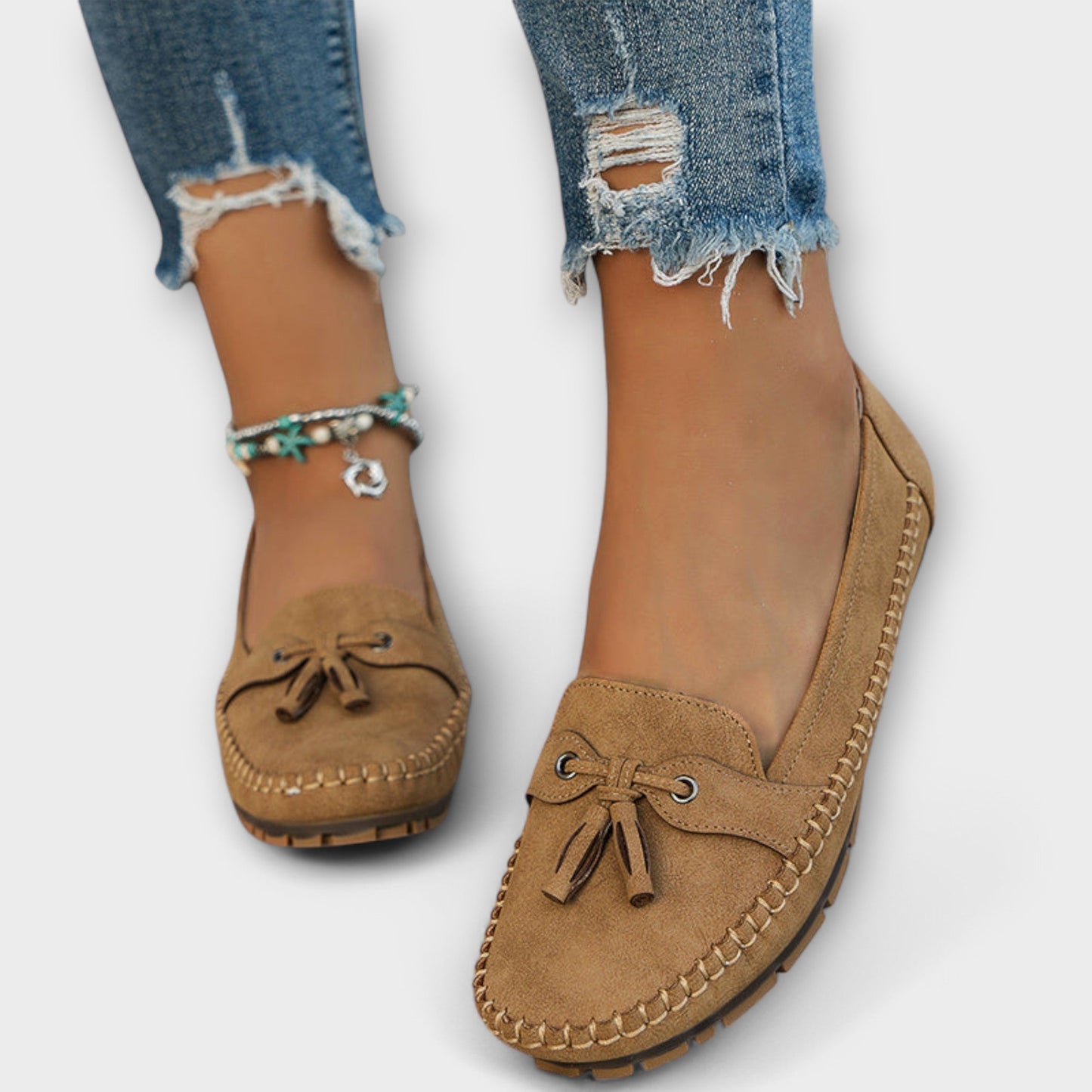 Sandrine™ Mocassins Souples au Design Élégant
