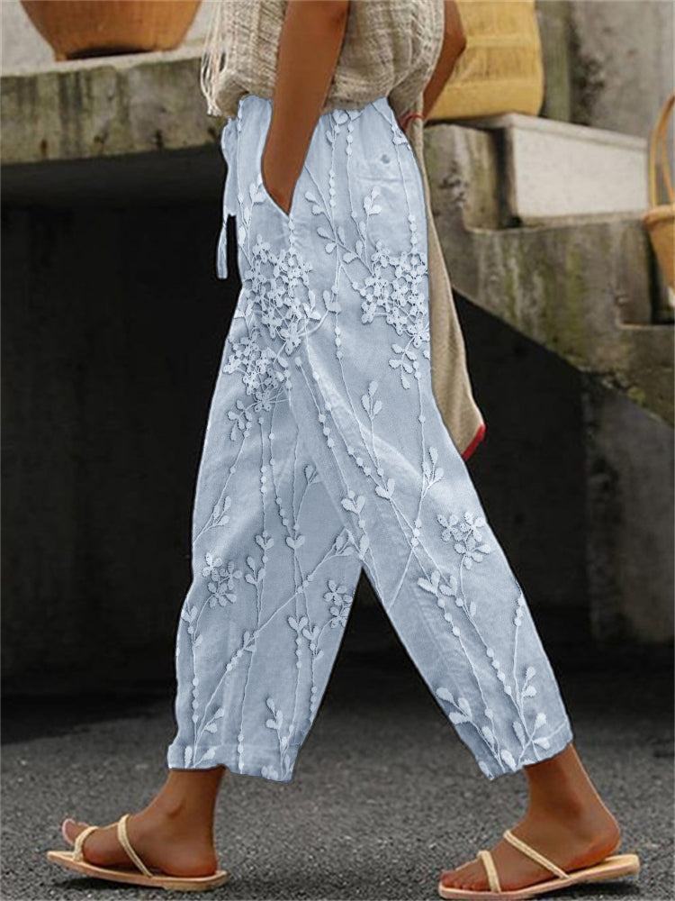 Lætitia™ Pantalon Feuillage Décontracté
