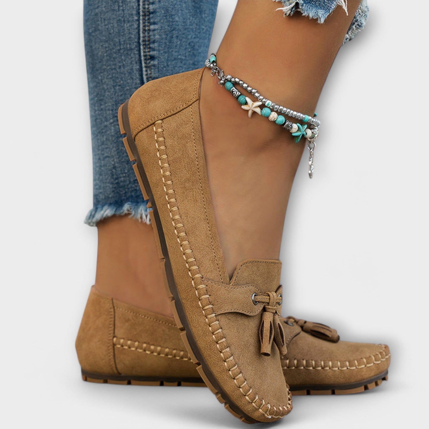Sandrine™ Mocassins Souples au Design Élégant
