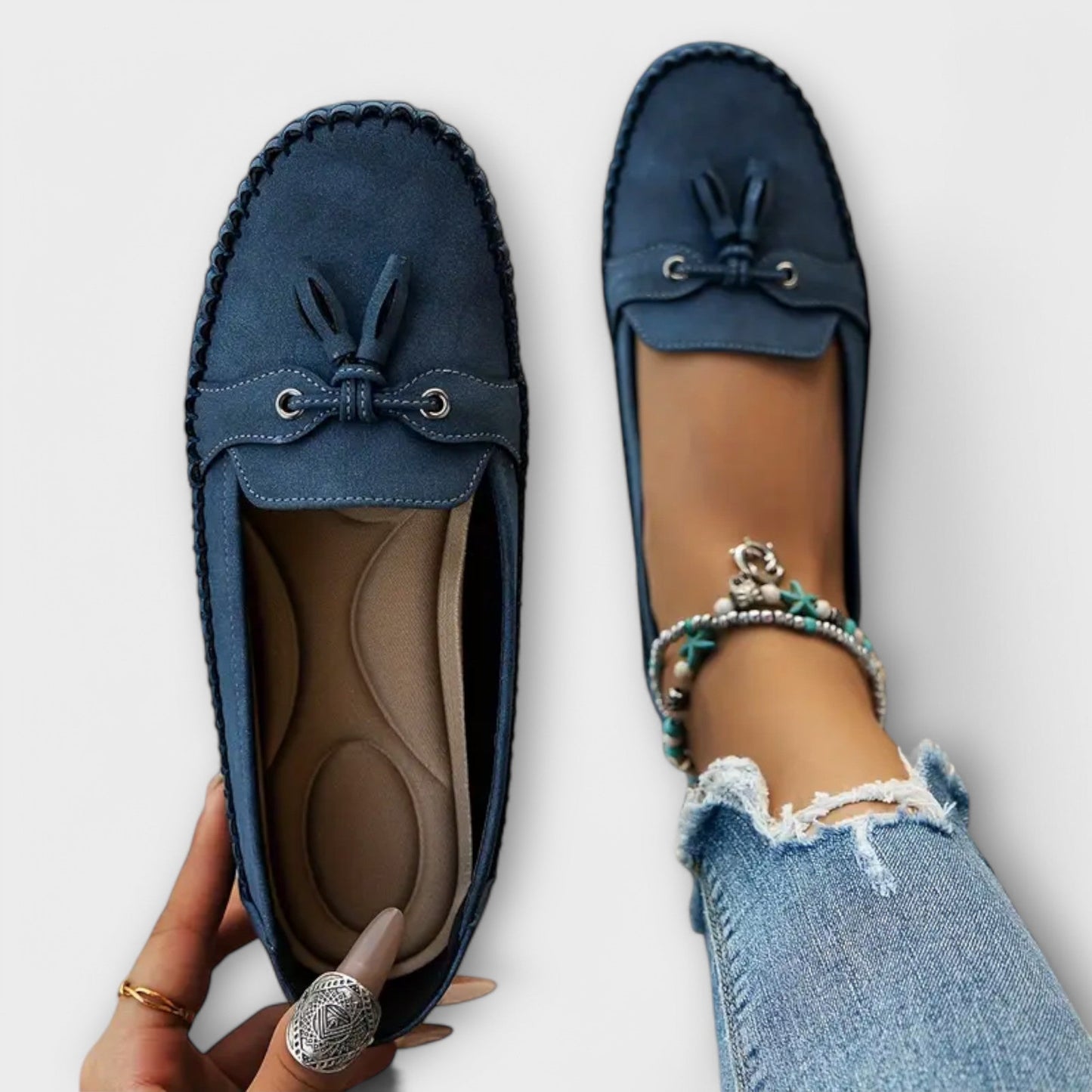 Sandrine™ Mocassins Souples au Design Élégant