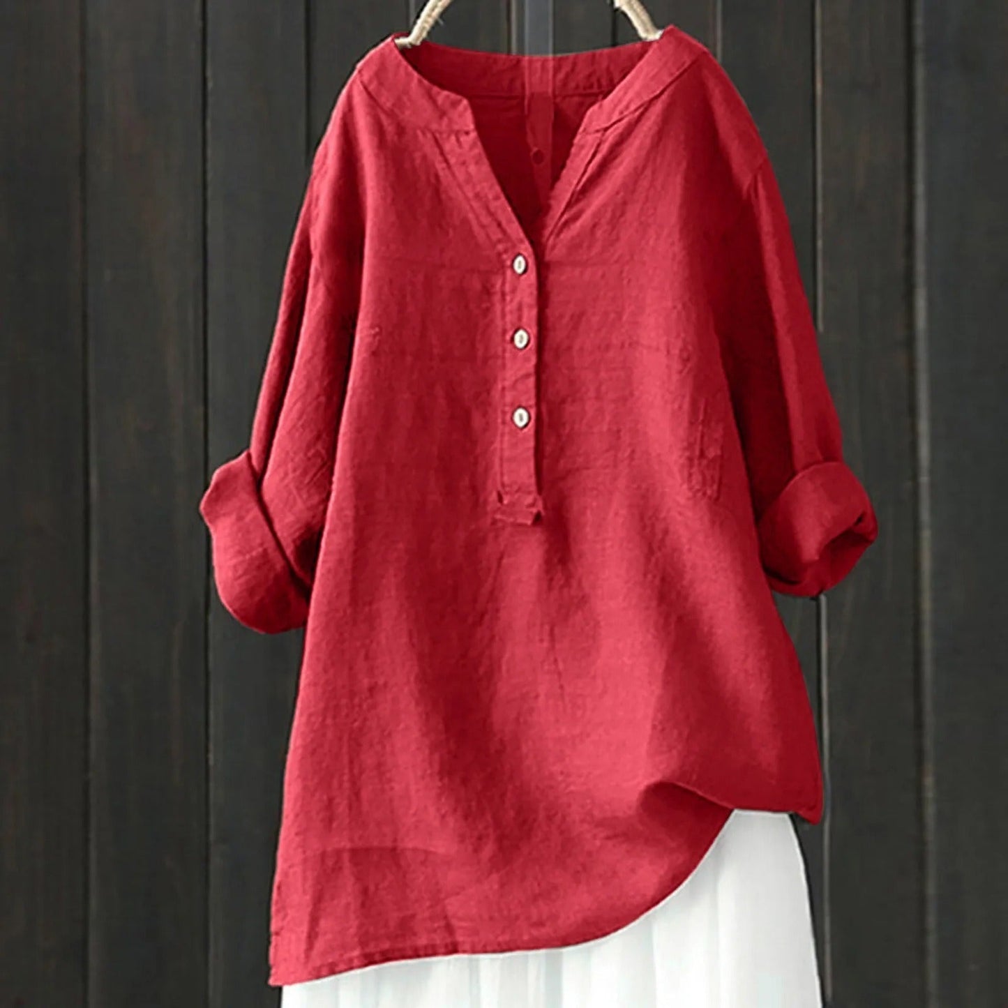 Mikaela™ Blouse Boutonnée