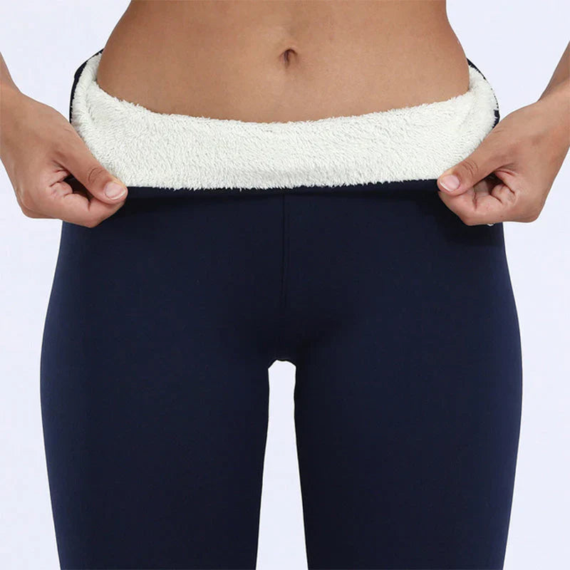 Francine™ Leggings d’Hiver en Peau d’Agneau