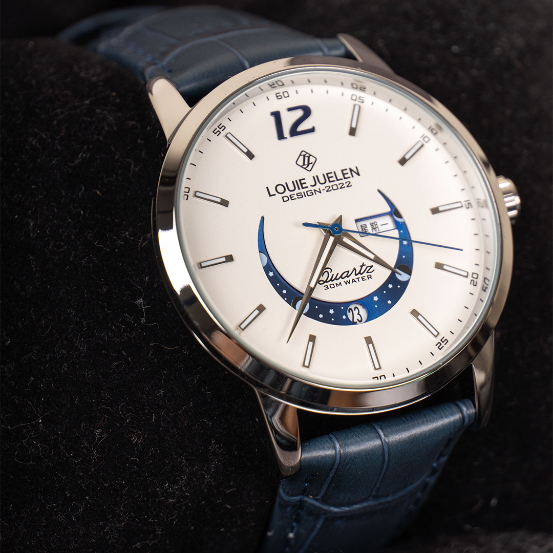 Prentice™ Élégante Montre avec Phase de Lune
