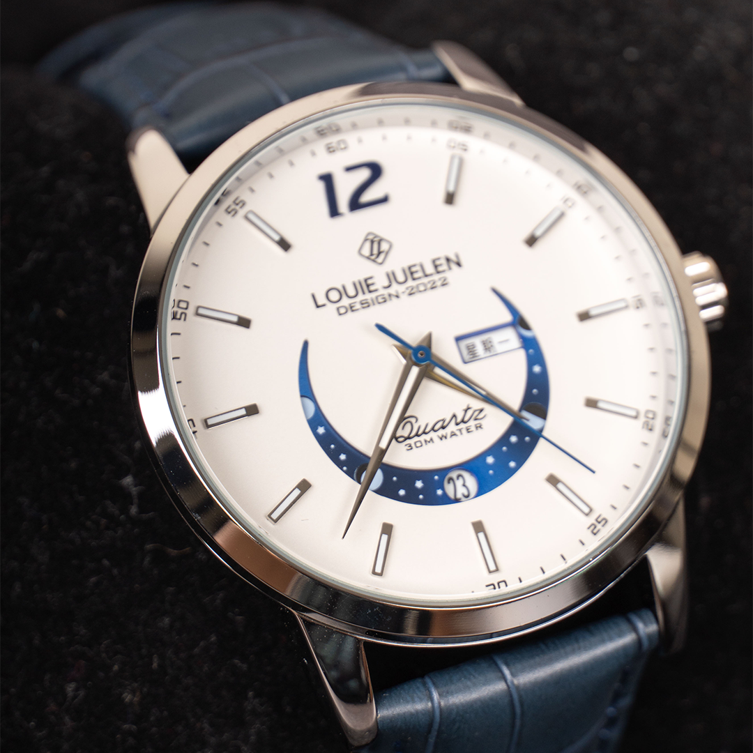 Prentice™ Élégante Montre avec Phase de Lune