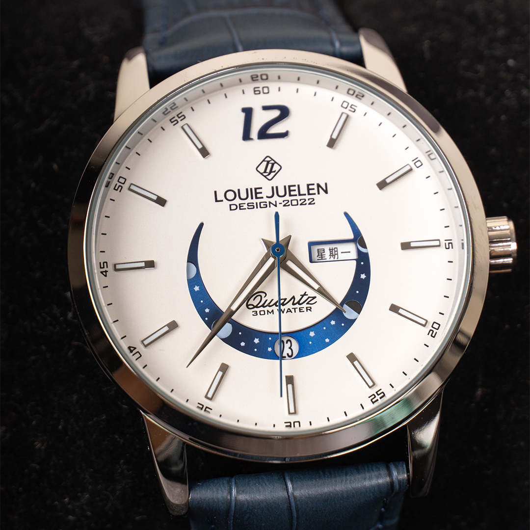 Prentice™ Élégante Montre avec Phase de Lune