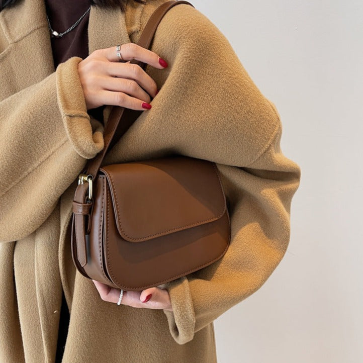 Solveig™ Élégante Sacoche en Cuir Végan Fait Main