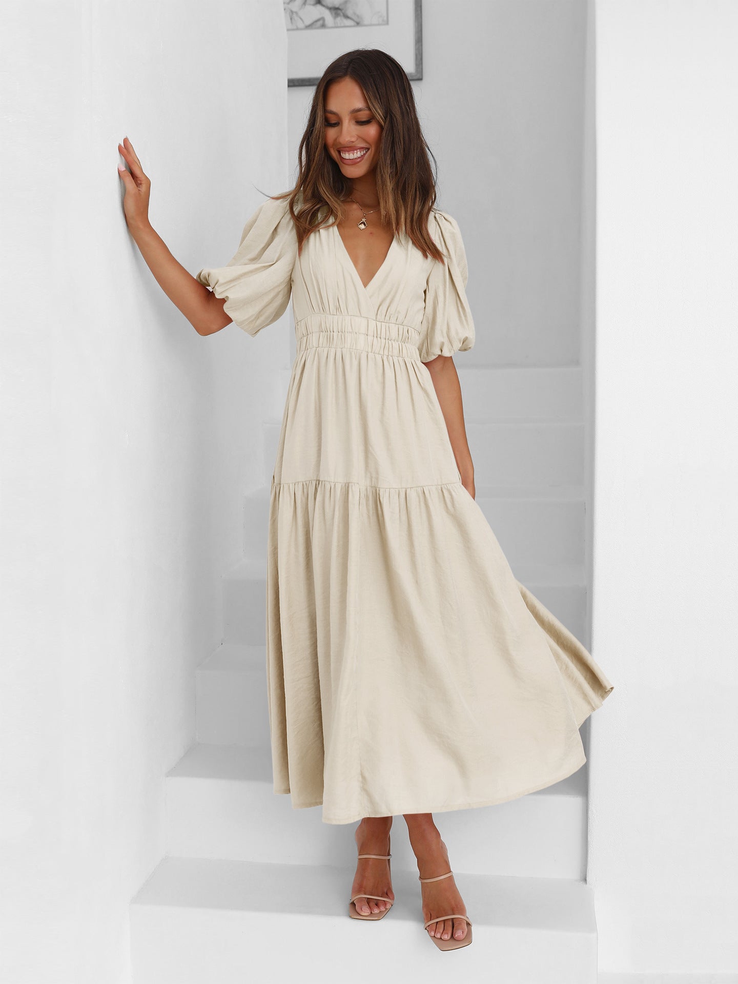 Annalène™ Robe Décolletée Élégante