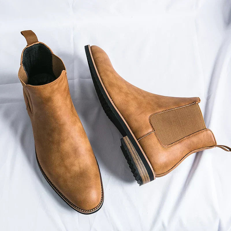 Yannick™ Bottines Chelsea en Cuir