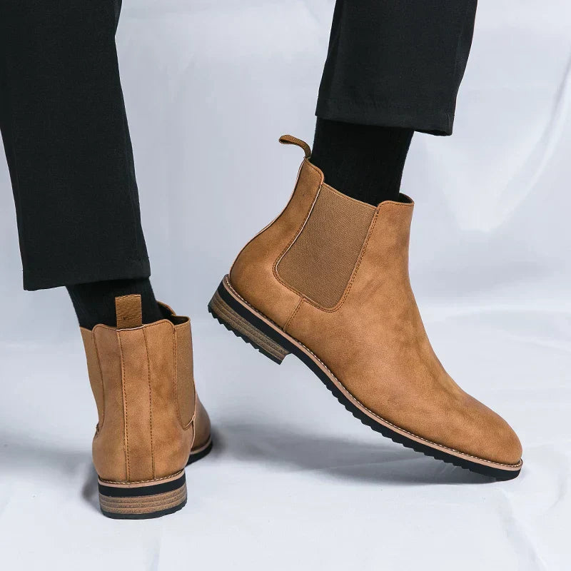 Yannick™ Bottines Chelsea en Cuir