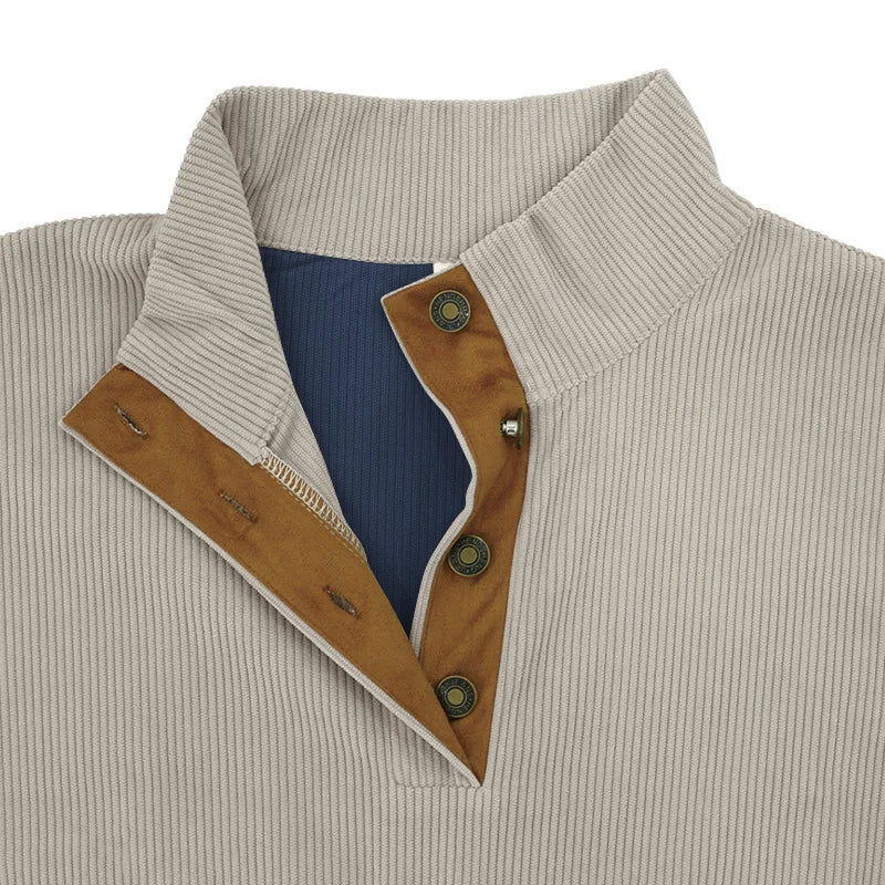 Chandler™ Pull à Manches Longues Avec Fermeture à Boutons