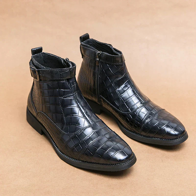 Maxence™ Bottes en Cuir avec Boucle