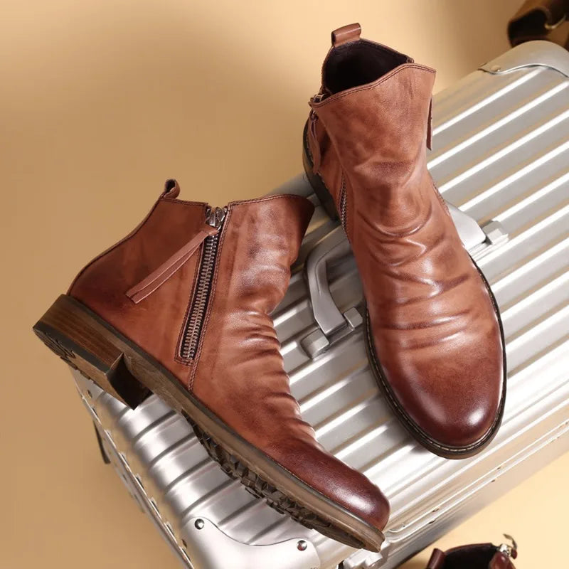 Jérôme™ Bottes en Cuir Premium