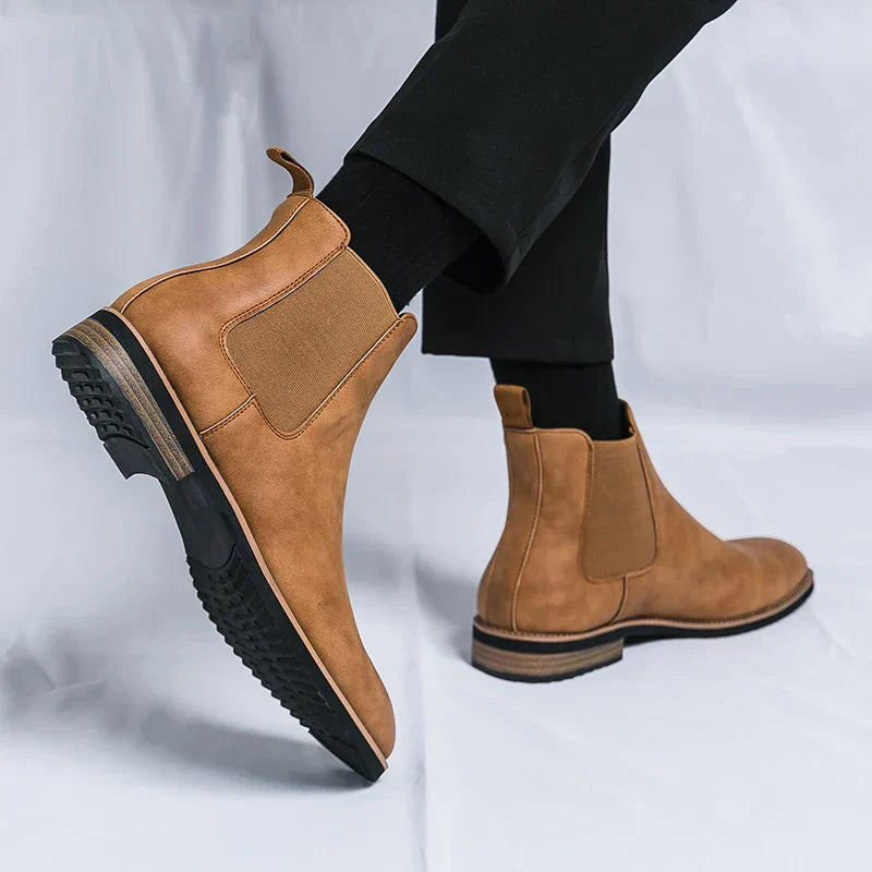 Yannick™ Bottines Chelsea en Cuir