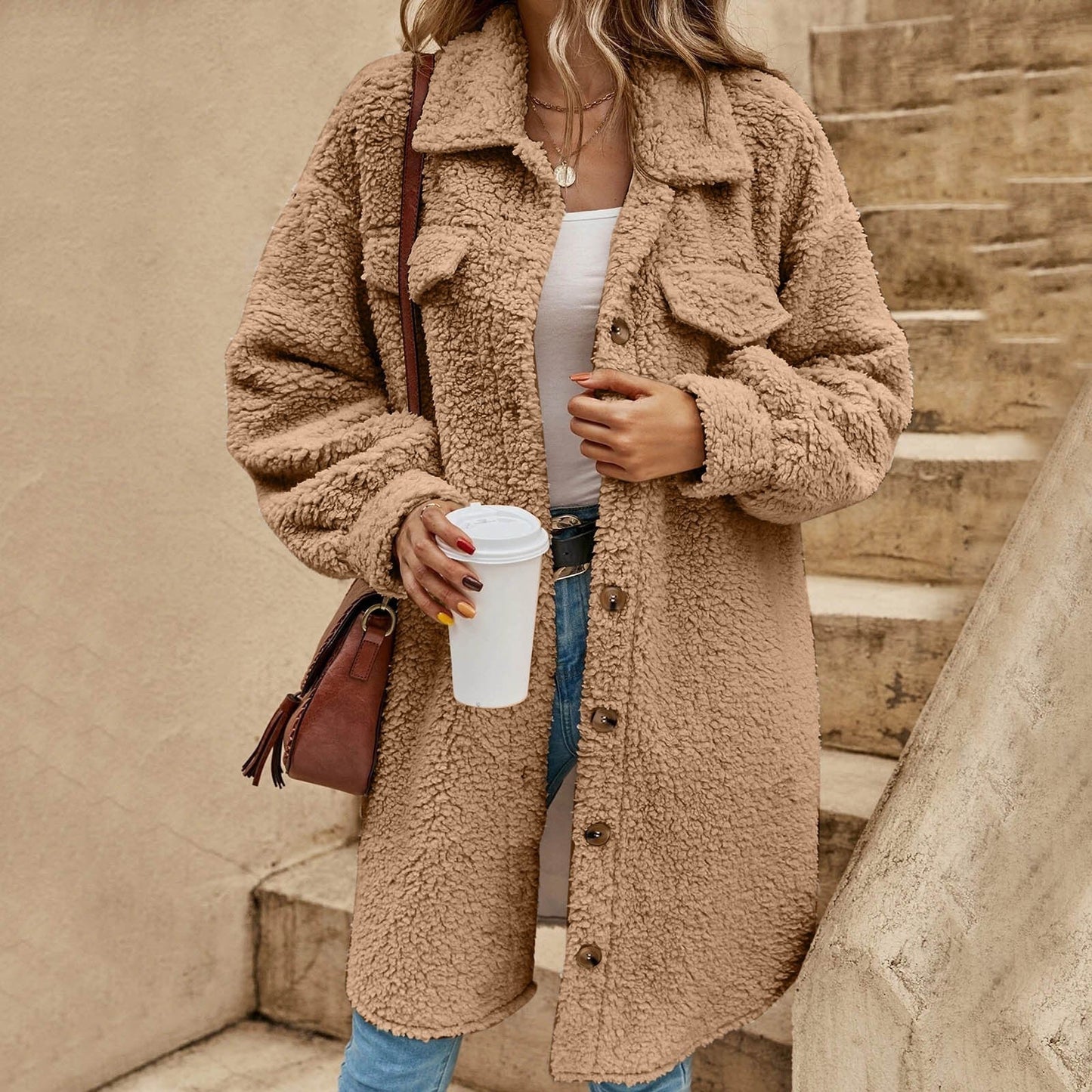 Kristel™ Veste Col Rond