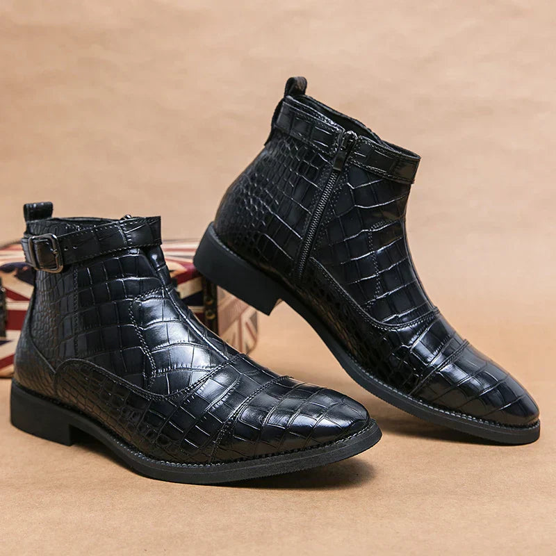 Maxence™ Bottes en Cuir avec Boucle