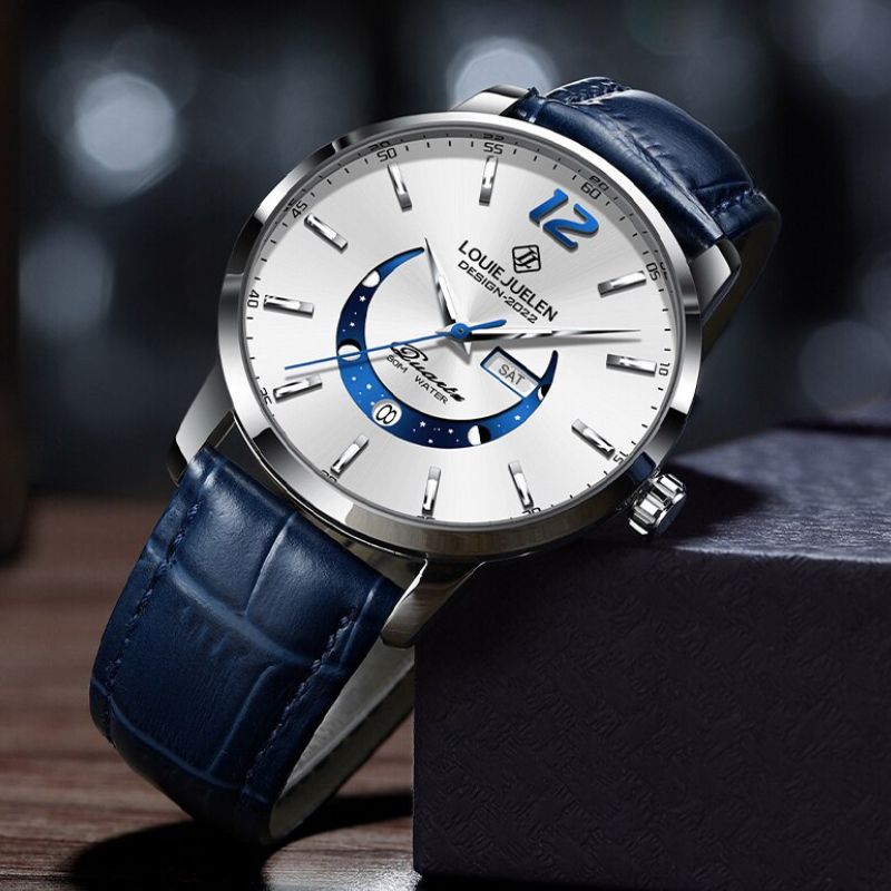 Prentice™ Élégante Montre avec Phase de Lune