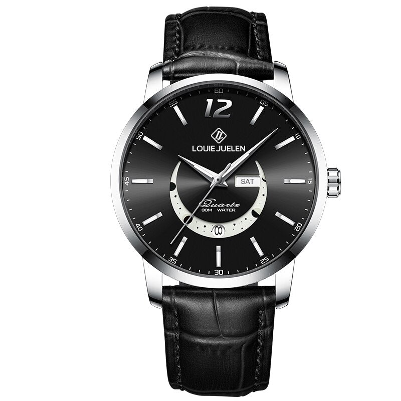 Prentice™ Élégante Montre avec Phase de Lune