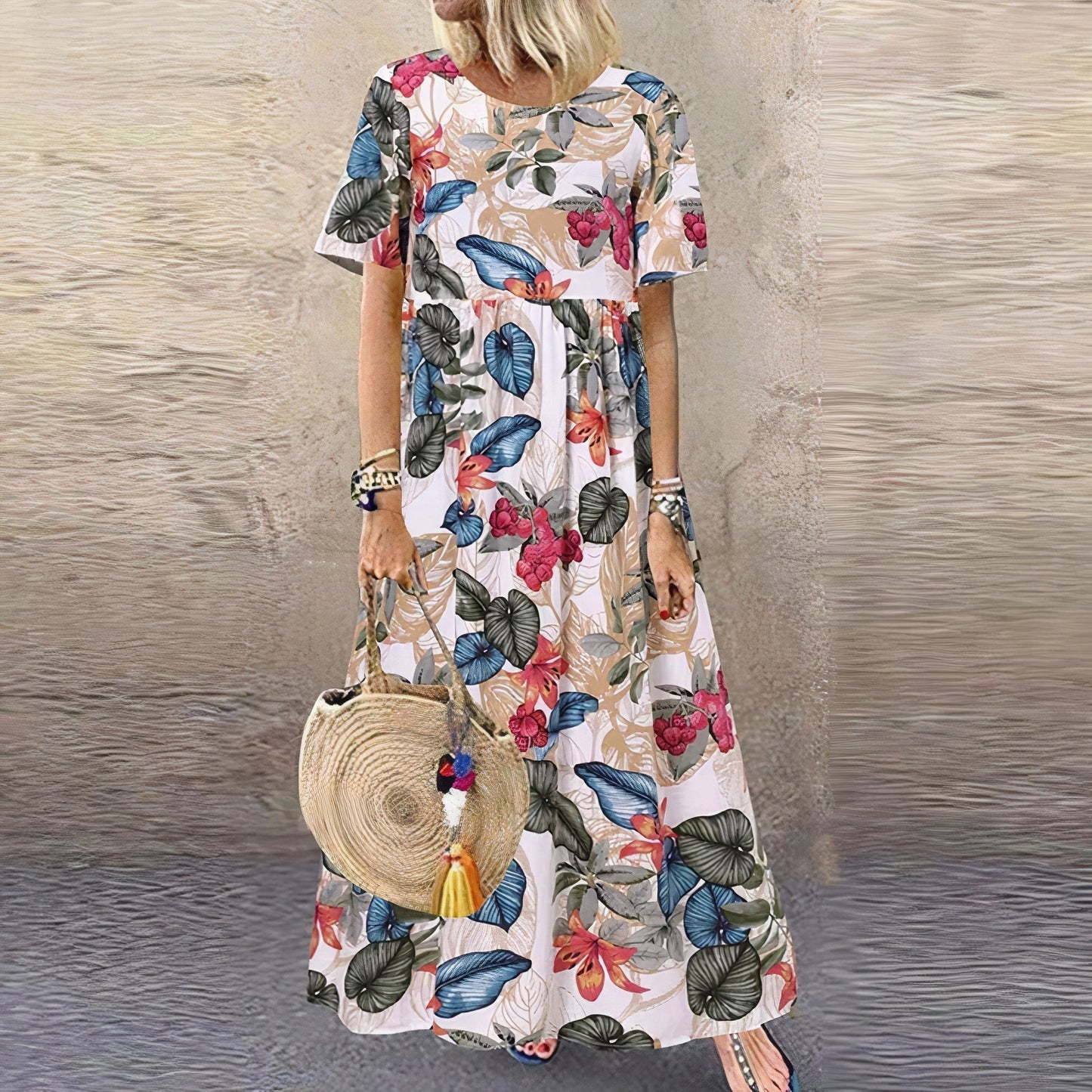 Magdalena™ Robe Longue Fleurie Élégante