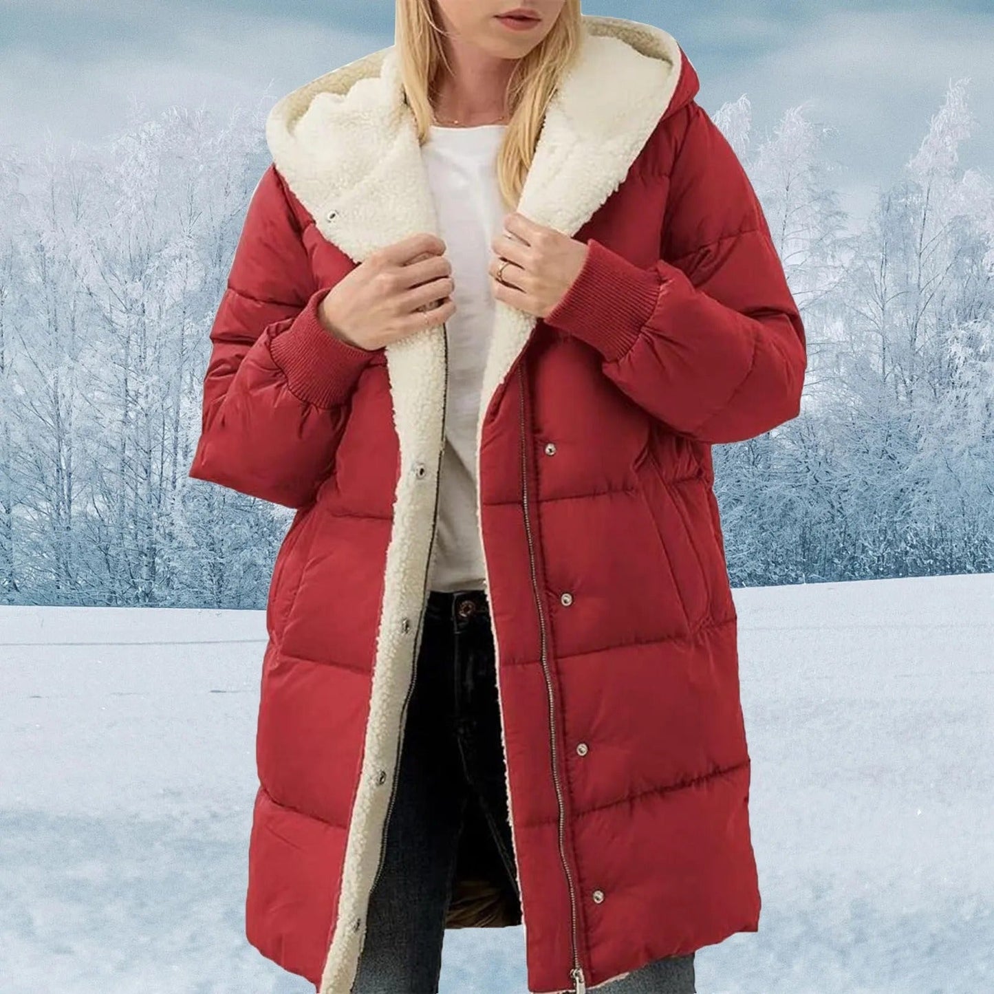 Madeleine™ Veste en Laine Double Face