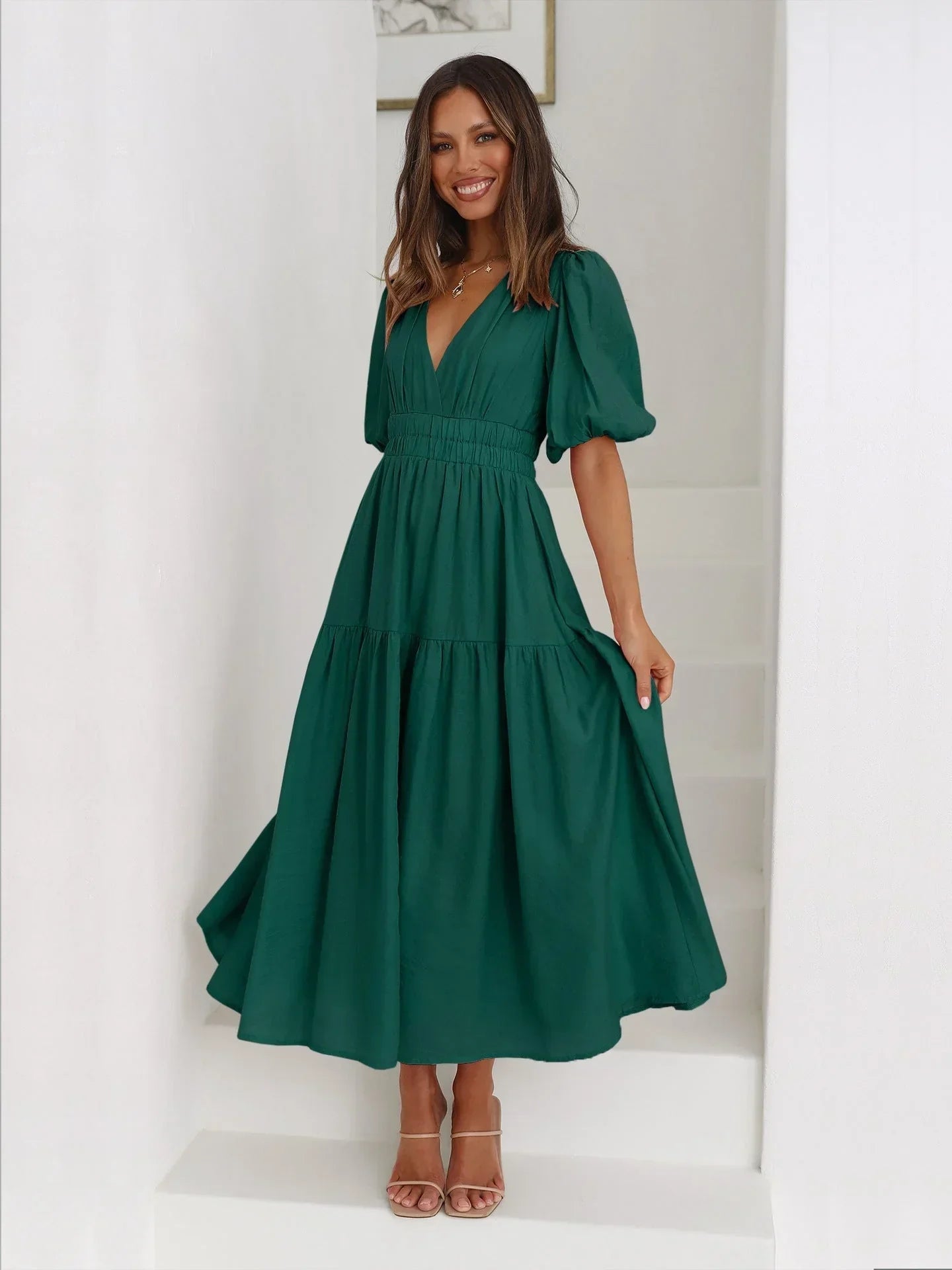 Annalène™ Robe Décolletée Élégante