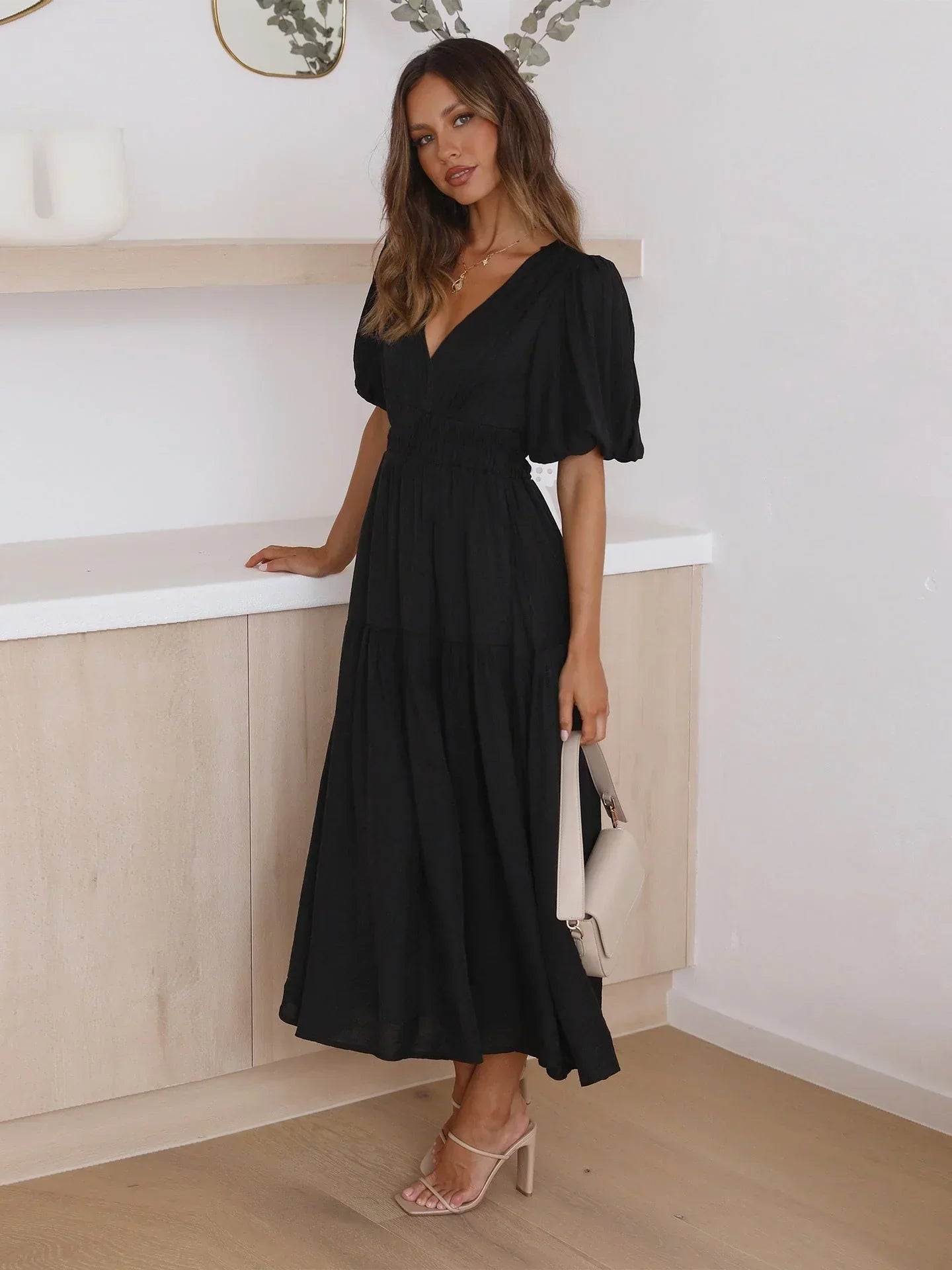 Annalène™ Robe Décolletée Élégante