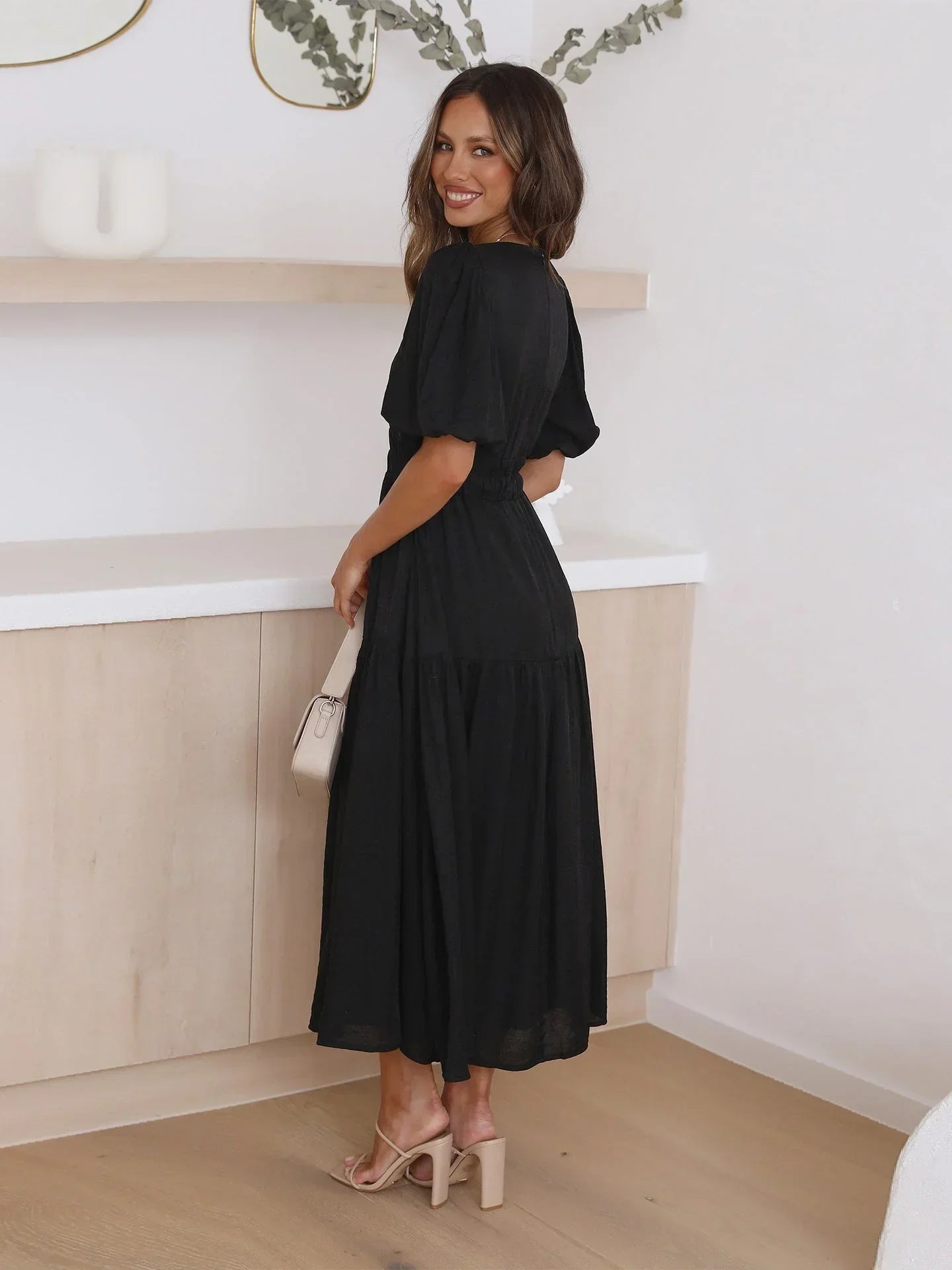 Annalène™ Robe Décolletée Élégante