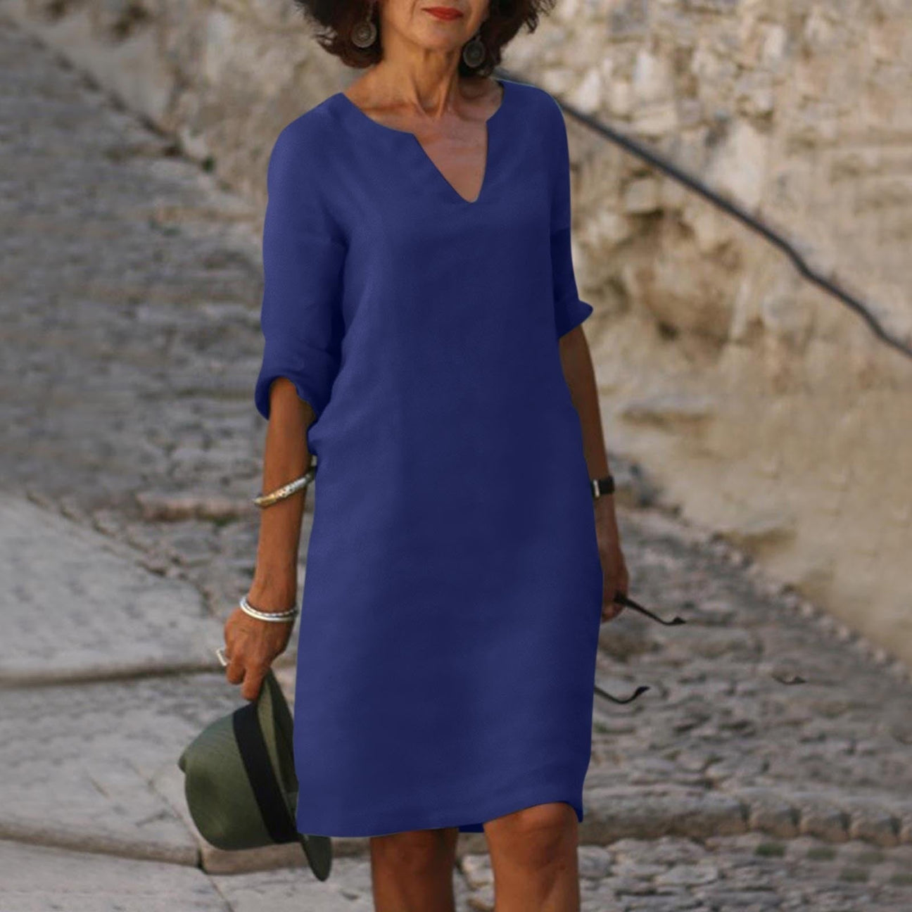 Helene™ Robe Col en V