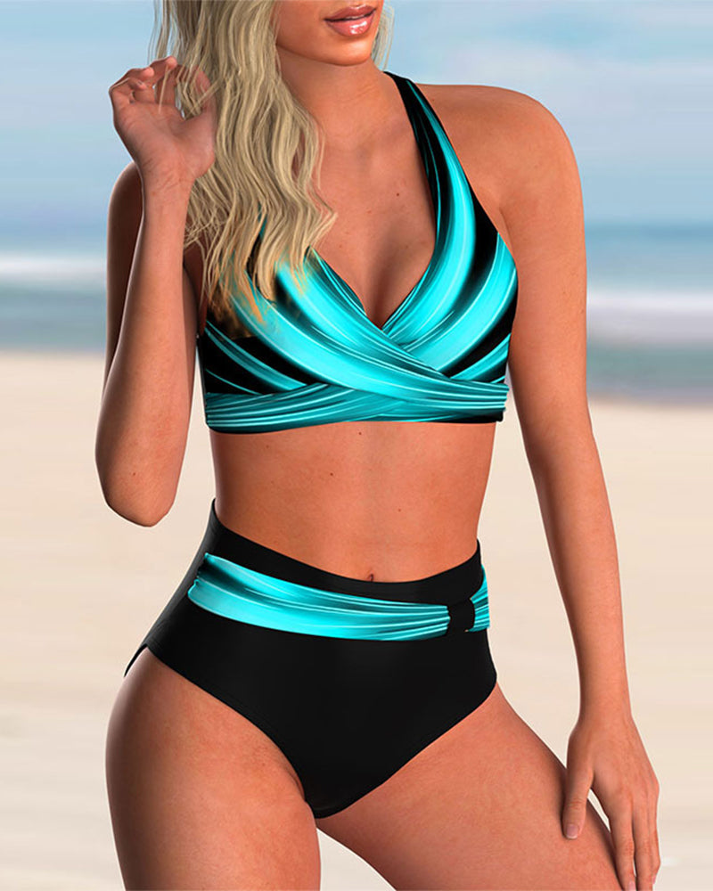 Aurore™ Bikiniset à Détail Croisé et Imprimé