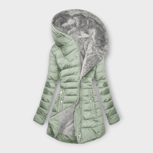 Aina™ Manteau Chaud Doublé de Fourrure