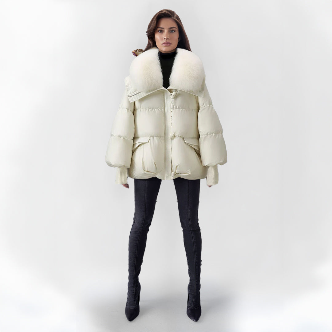 Mona™ Veste Élégante en Fausse Fourrure