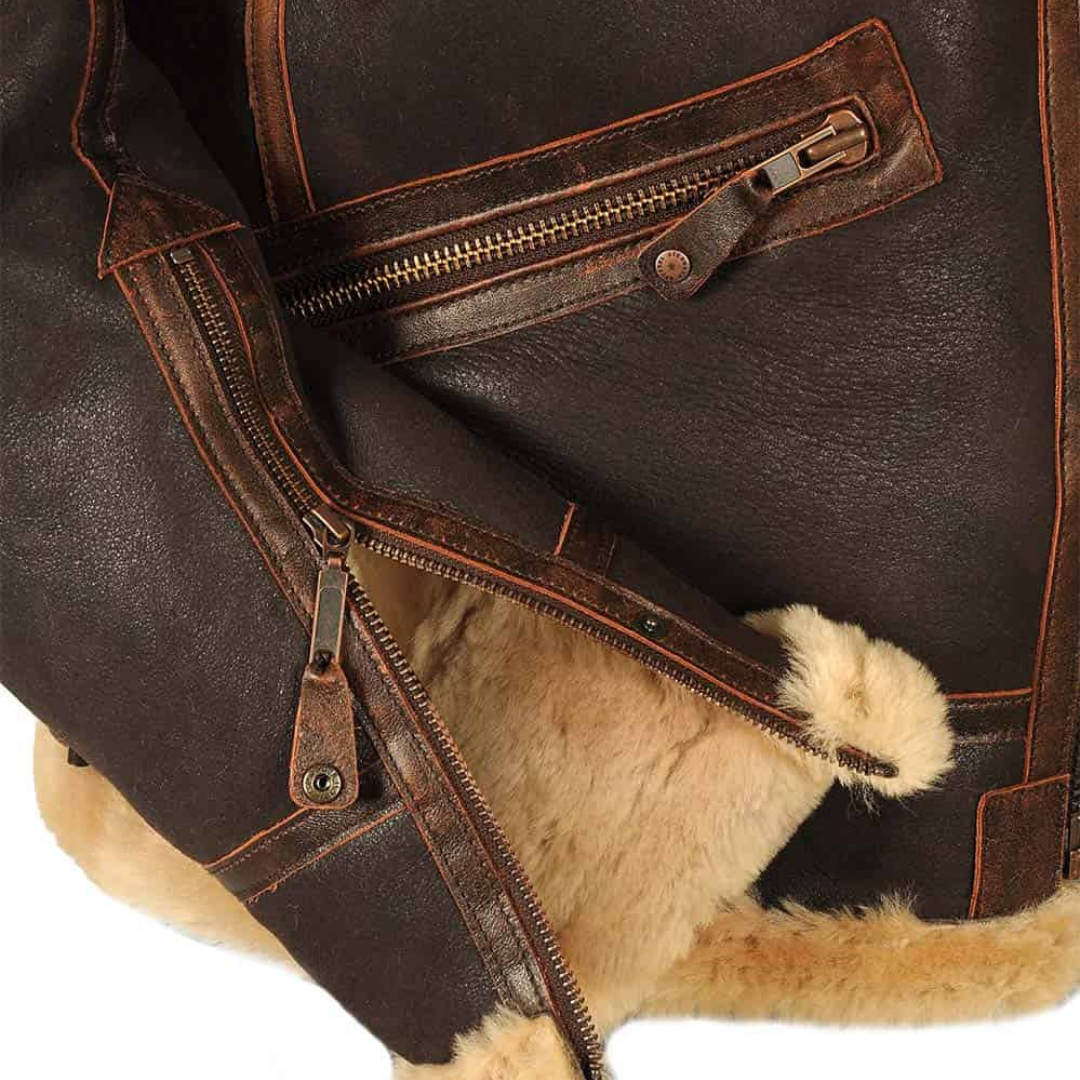 Timéo™ Veste en Cuir pour Homme avec Style et Attitude
