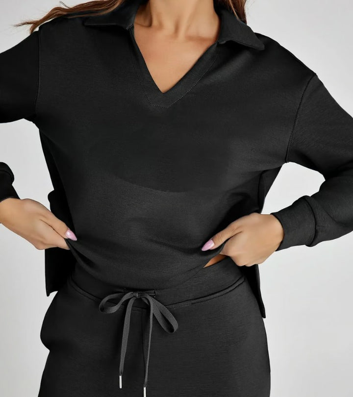 Zandra™ Set Deux Pièces avec Pantalons Évasés