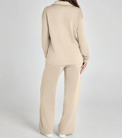 Zandra™ Set Deux Pièces avec Pantalons Évasés