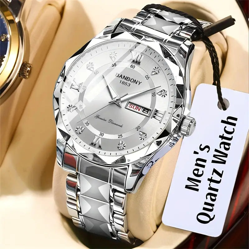 Natanaël™ Montre Quartz Élégante