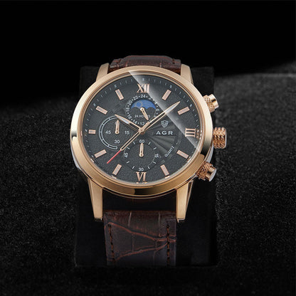 Corby™ Montre en Cuir Luxueuse