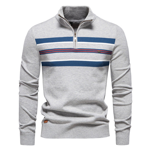 Benny™ Pull Zippé à Rayures