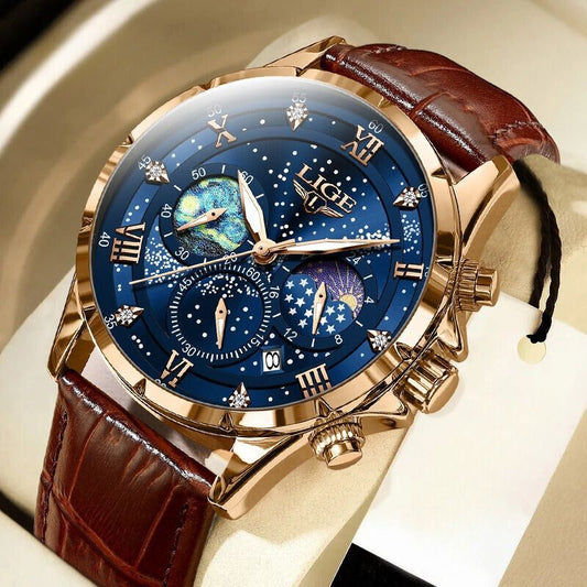 Ryan™ Élégante Montre à Phases de Lune