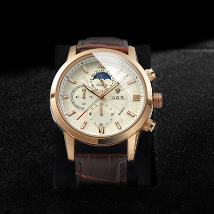 Corby™ Montre en Cuir Luxueuse